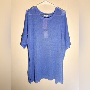 Easel Top Oversized Lightweight Sweater Size Large Long Tunic NWT Slouchy